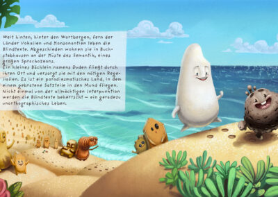 Kinderbuch-Illustration Entwurf