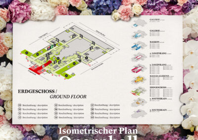 Isometrischer Plan Wiener Opernball